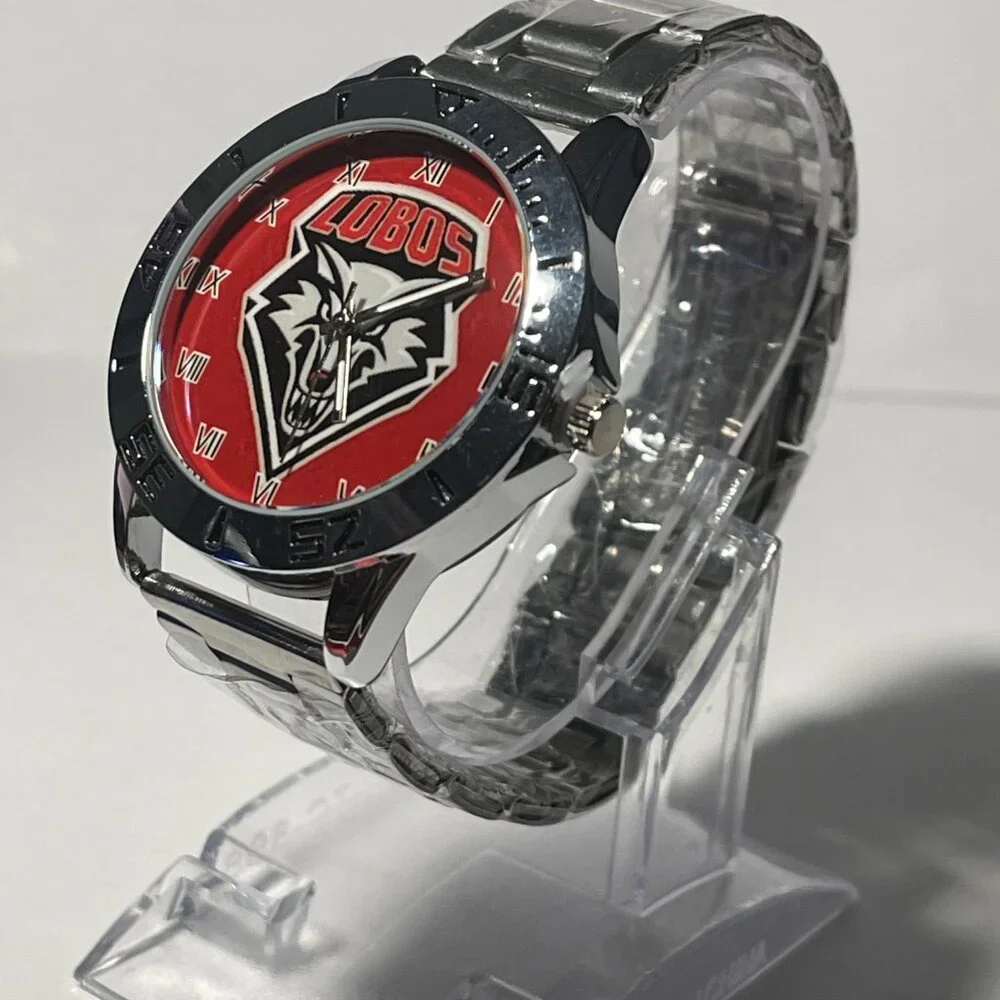New Mexico Lobos NCAA Stainless-Steel Watch NEW